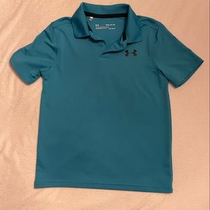 Teal Boy’s Under Armour Polo